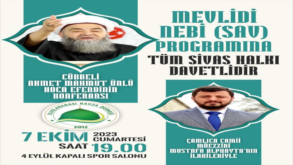 MEVLİDİ NEB-İ PROGRAMIMIZA DAVETLİSİNİZ.