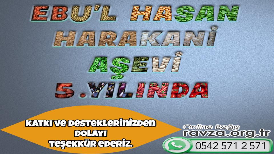 HARAKANİ AŞEVİMİZ 5'İNCİ HİZMET YILINDA