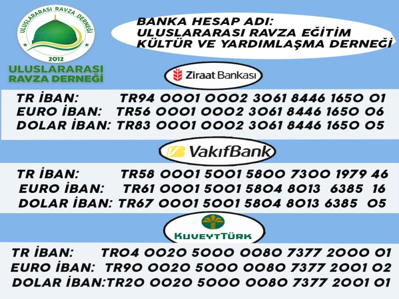 BANKA HESAP BİLGİLERİ