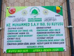 Peygamber Efendimiz (S.A.V) Adına 160. Hisseli Su Kuyusu Açılışı Yapıldı.