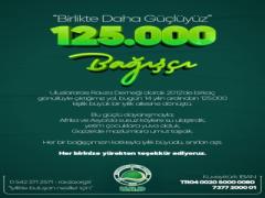 İyiliğin Gücü 125.000 Bağışçımızda Saklı