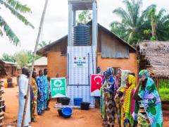 Afrika'da Benin'de Mart 2026 da açtığımız Depolu, Çok Çeşmeli Su Kuyumuz Allah’ın izniyle faaliyete geçmiştir.