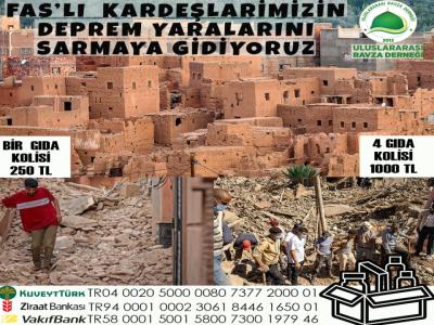 Fas'lı Kardeşlerimizin Deprem Yaralarını Sarmaya Gidiyoruz. Ahmet Kale ve Murat İslamoğlu kardeşlerimizin katılımıyla