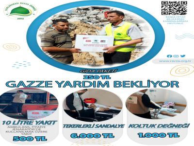 gazze yardım bekliyor